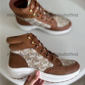 Ralph Lauren Women’s Ankle Boots Brown Size 8.5 New